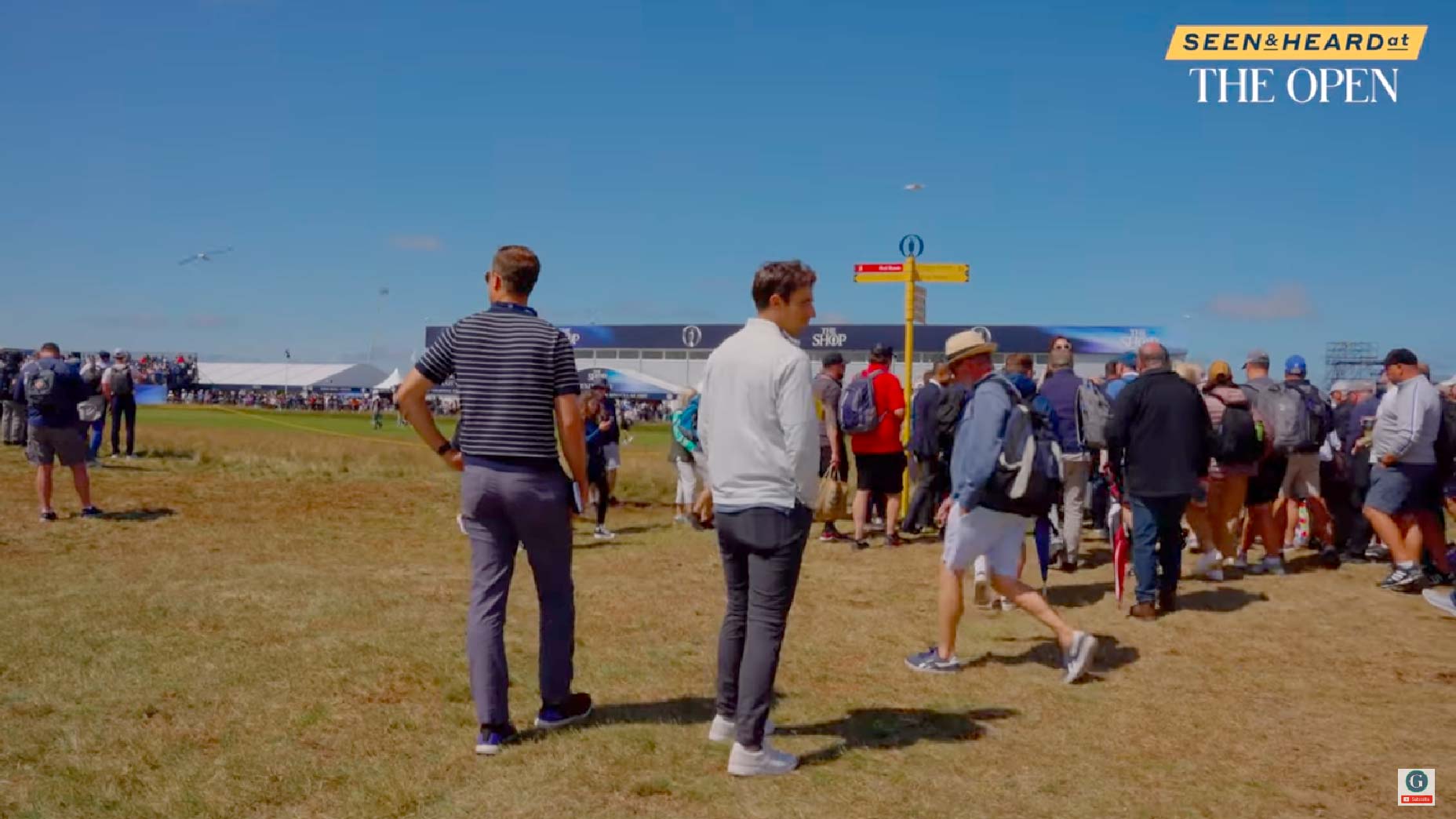 Sean Zak and Dylan Dethier on Wednesday at the 2023 Open Championship at Royal Liverpool